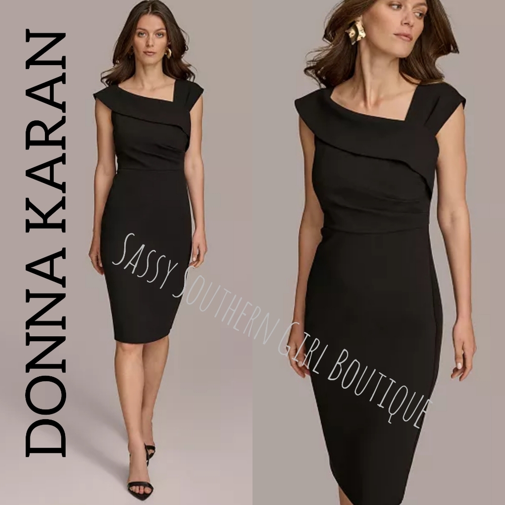 🆕⭐ Donna Karan Black Label Black Sheath Dress